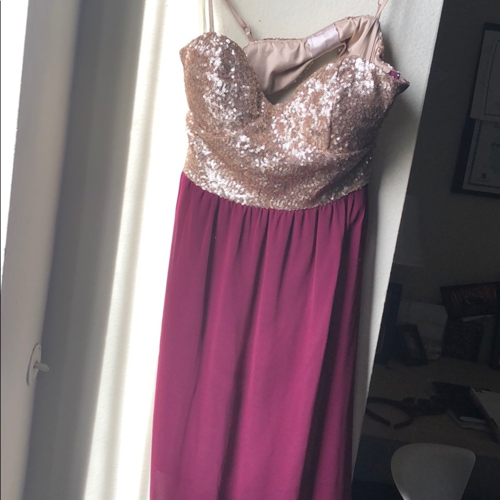 Long glittery dress